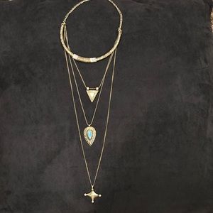 Free people layered necklace